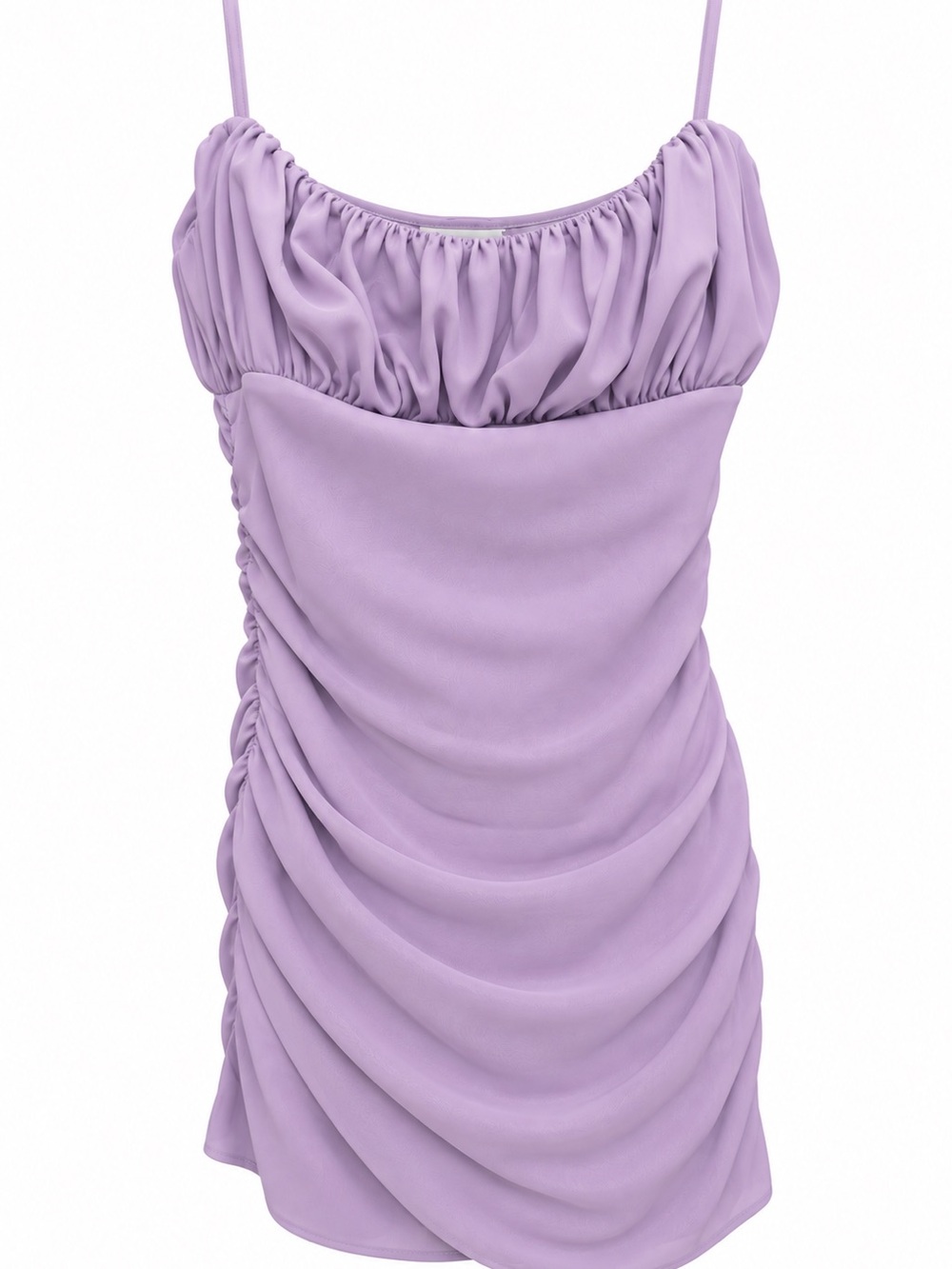 Princess Polly Lavender Ruched Slip Dress
